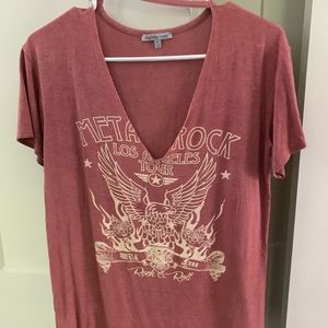 Metallica V cut-out t-shirt